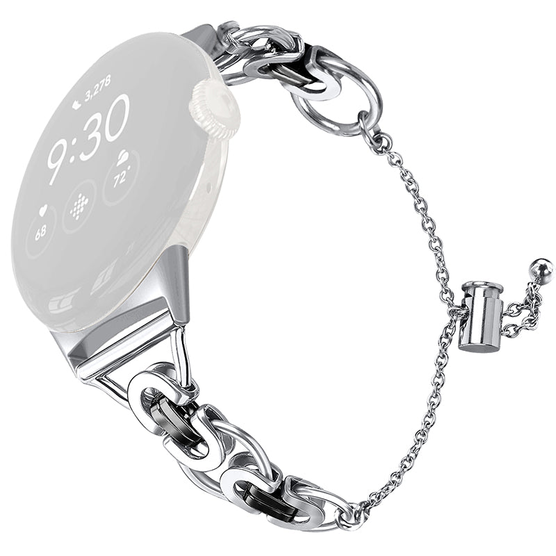 For Google Pixel Watch 2 Pixel Watch Bead Chain Smartwatch Strap Replacement Stainless Strap Bracelet Strap For Google Pixel Watch 2 Pixel Watch Bead Chain Smartwatch Strap Replacement Stainless Strap Bracelet Strap
